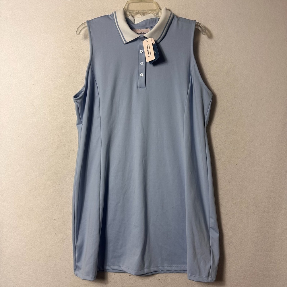Tommy Bahama Racquet & Paddle Sleeveless Dress SZ XL UPF PICKLEBALL TENNIS NEW